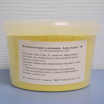 Коагулянт Аква Аурат 30 (ведро 1.5 кг)
